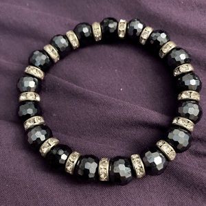 Swarovski Blue and Rhinestone Bracelet